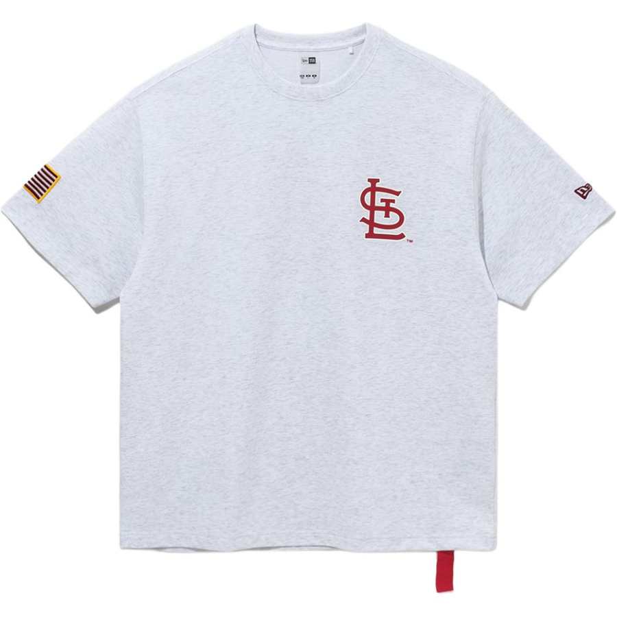 New Era X MLB T Shirts Men's Gray Crew Neck Moderate Other