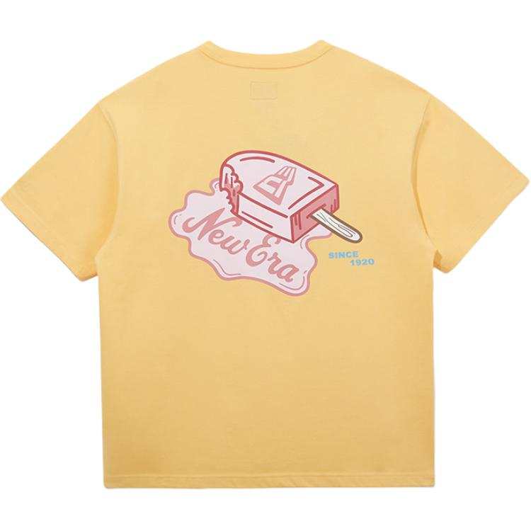 New Era T Shirts Unisex Yellow Crew Neck