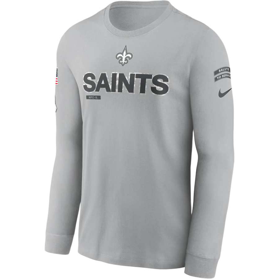 Nike Nike New Orleans Saints Salute To Service Mascot Edge Legend Men's Nike Nfl Long Sleeve T Shirt