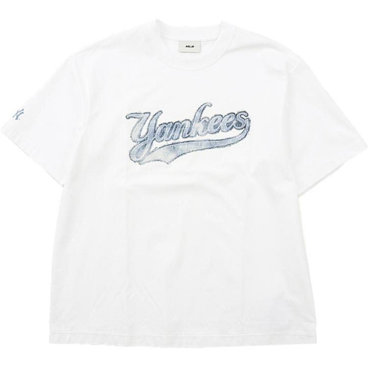 MLB MLB New York Yankees Monogram T Shirt Unisex Ecru