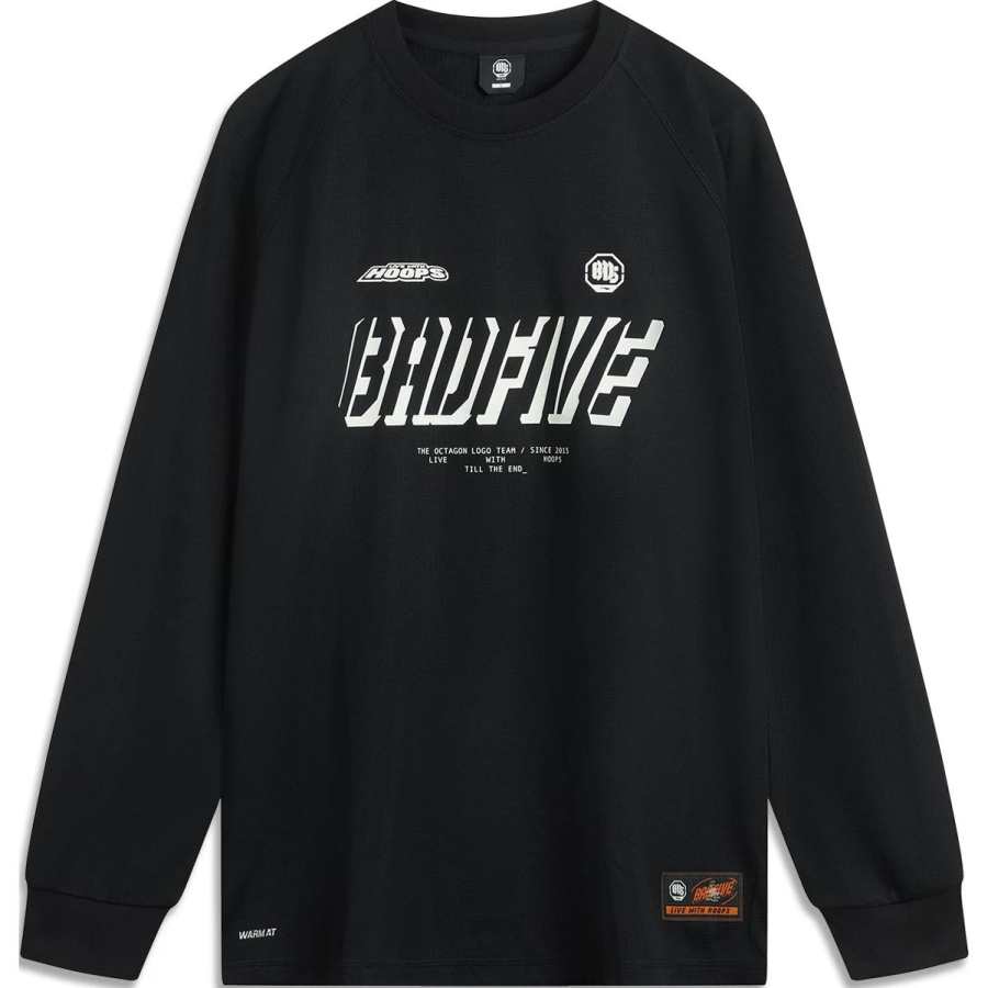 Li-Ning Li Ning BadFive Collection Basketball Collection T Shirt Men's Black