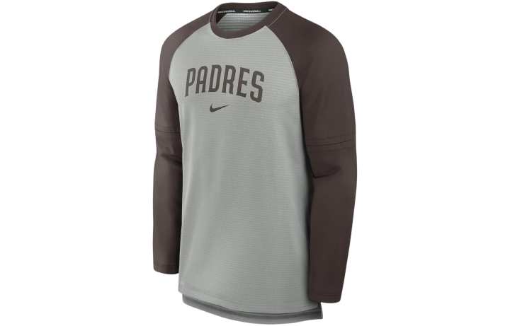 Nike Nike San Diego Padres Authentic Collection Game Time Men's Nike Breathe Mlb Long Sleeve T Shirt