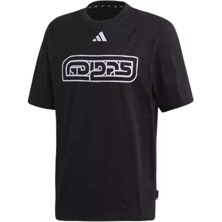 Adidas Adidas T Shirts Men's Black Crew Neck Moderate