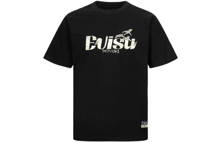 EVISU T Shirts Men's Crew Neck Moderate Straight Fit