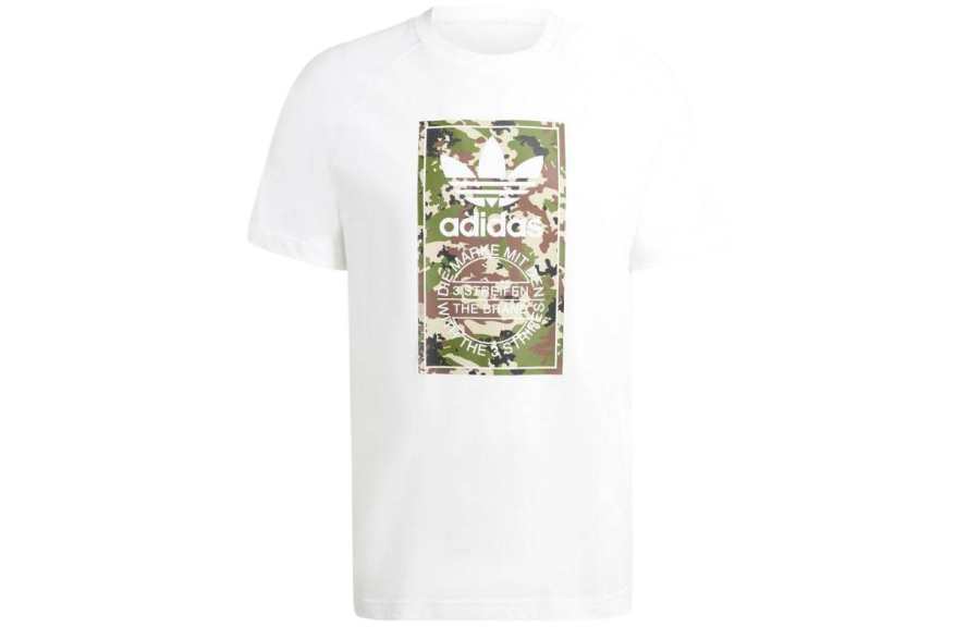 Adidas Originals Camo Tongue Tee T Shirt Men's White
