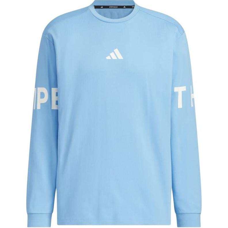 Adidas Adidas T Shirts Men's Blue Crew Neck Moderate