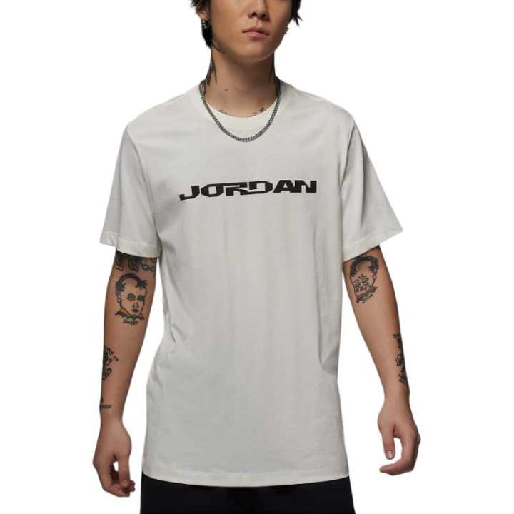 Jordan Jordan MVP T Shirts Men's White Crew Neck Moderate