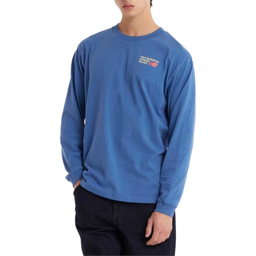 New Balance New Balance T Shirts Men's Blue Crew Neck
