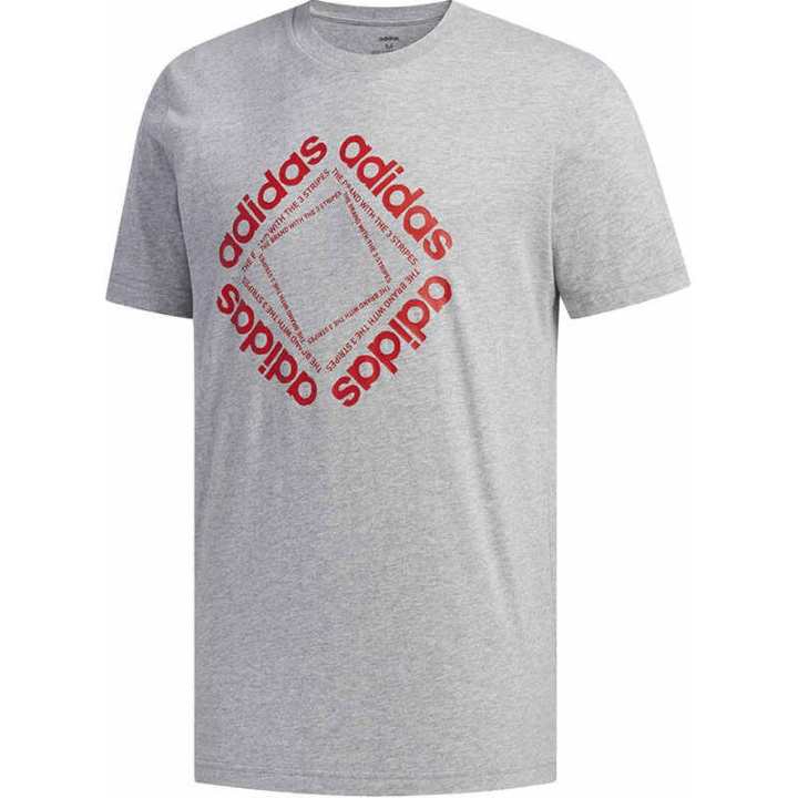 Adidas Adidas T Shirts Men's Gray Crew Neck Moderate