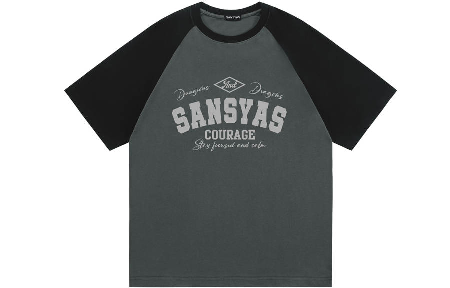 SANSYAS T Shirts Unisex Crew Neck Moderate Straight Fit