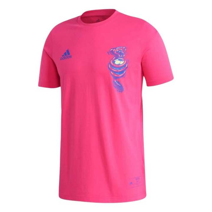 Adidas Adidas T Shirts Men's Pink Crew Neck Moderate