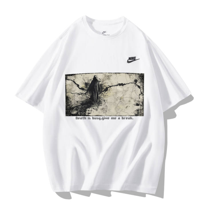 Nike Nike Drop Shoulder Sleeve T Shirt Men's White