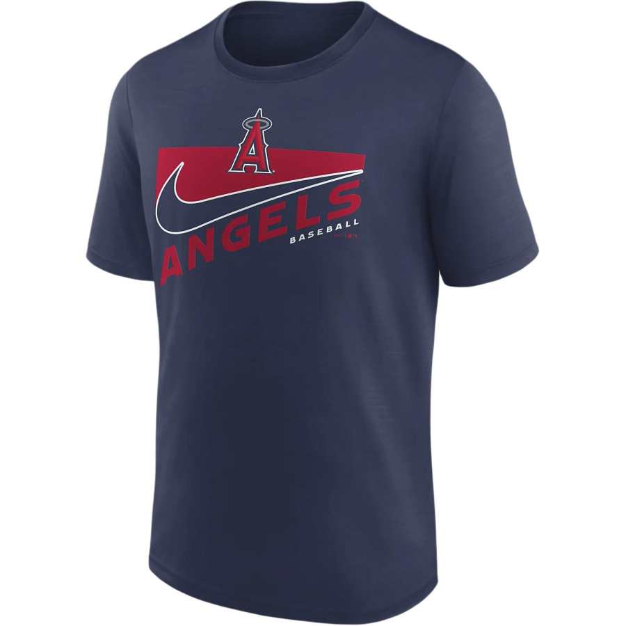 Nike Nike T Shirts Men's Marine Blue Crew Neck Moderate