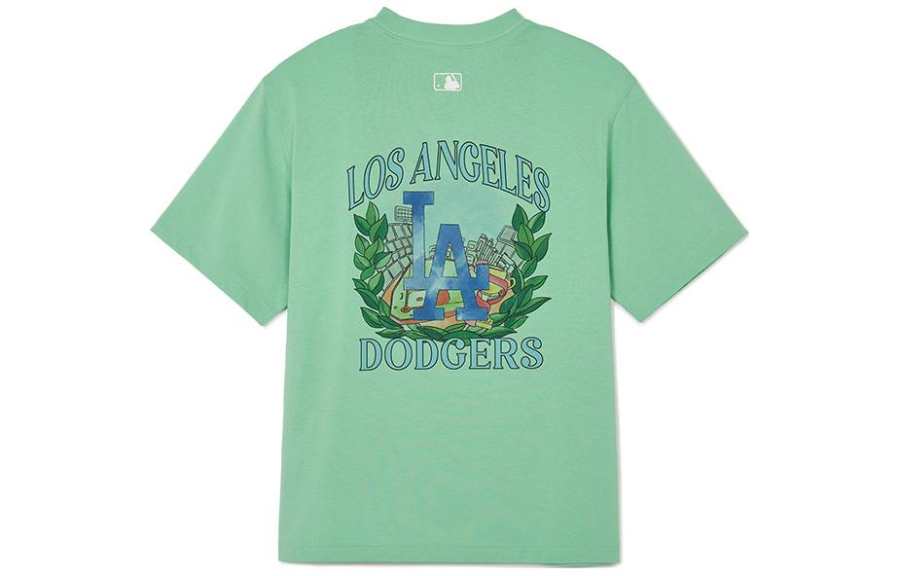 MLB MLB Drop Shoulder Sleeve T Shirt Unisex Hemp Green