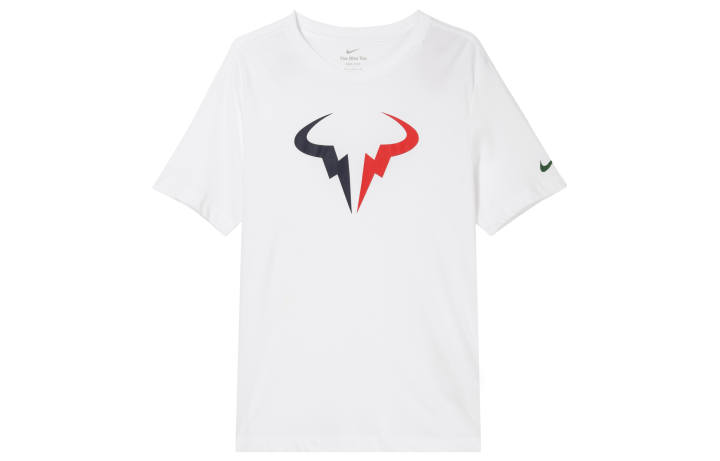 Nike Nike T Shirts Men's White Crew Neck Moderate Straight Fit
