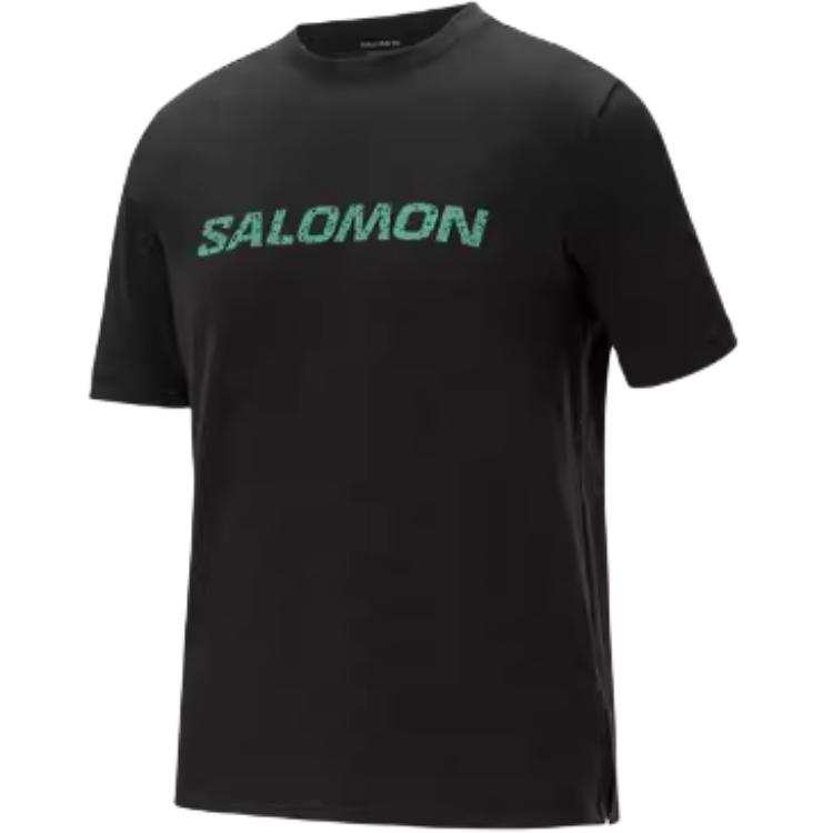 SALOMON AMPHI TERRAZZO Quick Dry T Shirts Men's Black