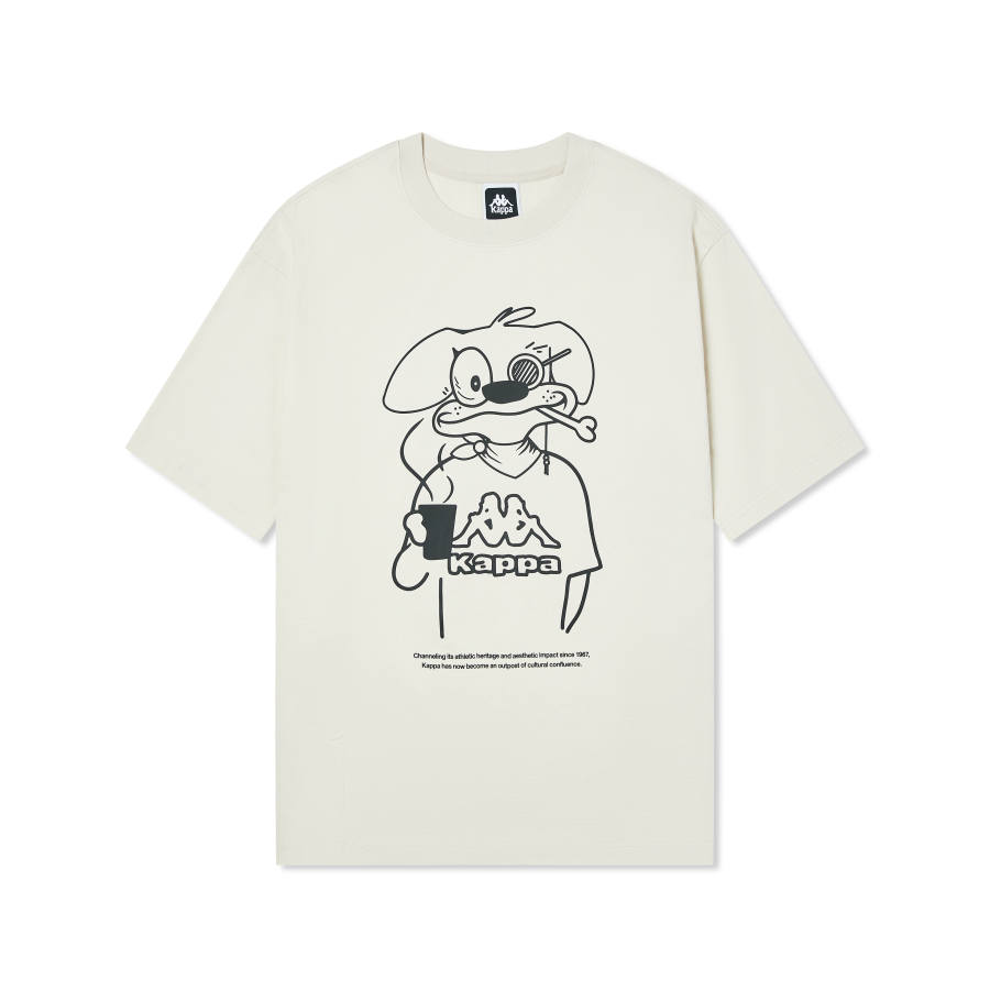 Kappa T Shirt Men's Malt Beige Brown