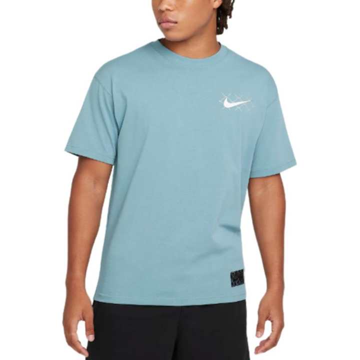 Nike Nike Max90 T Shirts Men's Blue Crew Neck Moderate