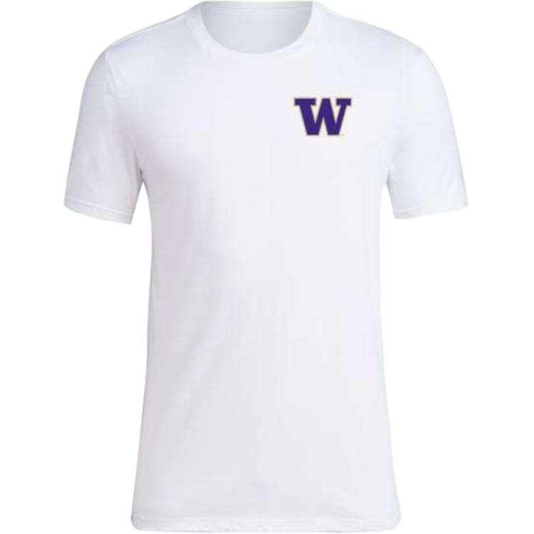 Adidas Adidas Free Shipping With AdiClub University Of Washington Huskies Short Sleeve Tee
