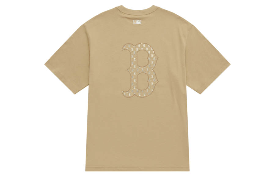 MLB MLB Boston Red Sox Basic Collection SS25 T Shirt Unisex Light Beige Yellow
