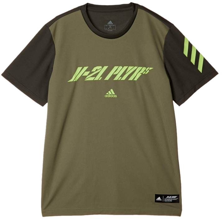 Adidas Adidas T Shirts Men's Green Crew Neck Moderate