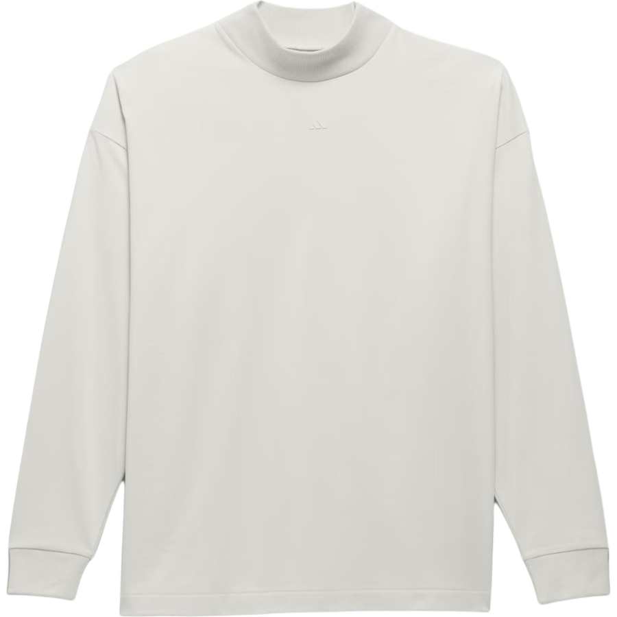 Adidas Adidas Clothing T Shirts Unisex Beige Stand Collar Moderate Straight Fit