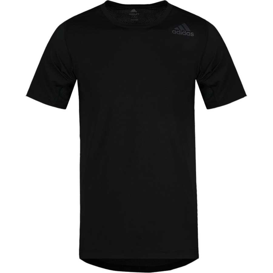 Adidas Adidas T Shirts Men's Black Crew Neck Moderate Straight Fit