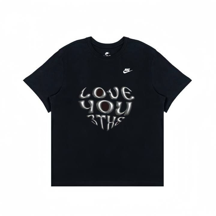 Nike Nike T Shirts Unisex Black Crew Neck Moderate Straight Fit
