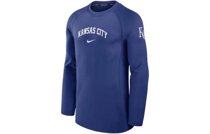 Nike Nike Kansas City Royals Authentic Collection Game Time T Shirt Men's Blue
