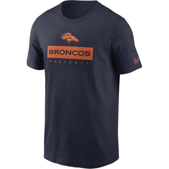 Nike Nike T Shirt Denver Broncos Men's Marine Blue