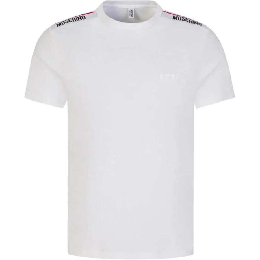 MOSCHINO Logo-Tape Crewneck T-Shirt