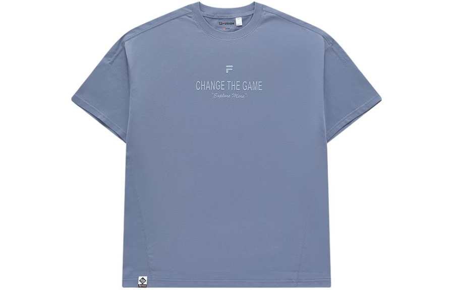 FILA FUSION FOB SS24 T Shirt Unisex Smoke Blue