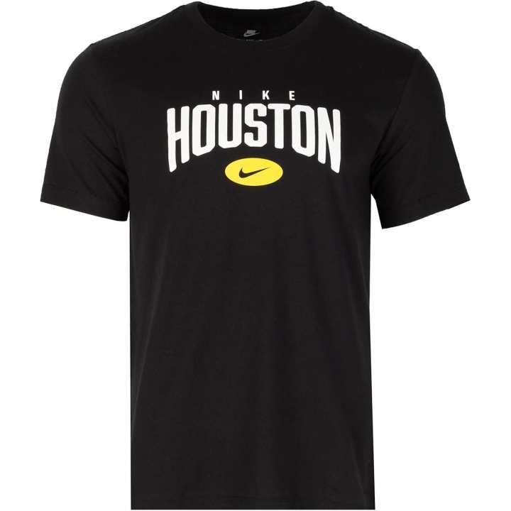 Nike Nike T Shirts Men's Black Crew Neck Moderate Straight Fit