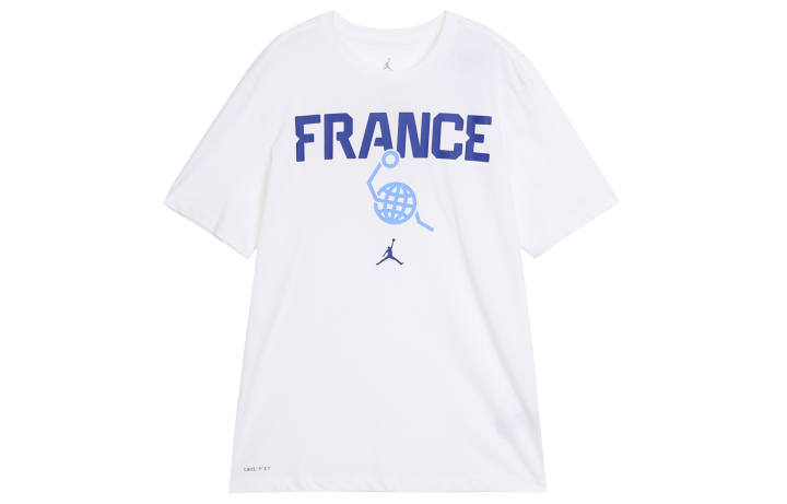 Jordan Jordan T Shirts Men's White Crew Neck Moderate Straight Fit