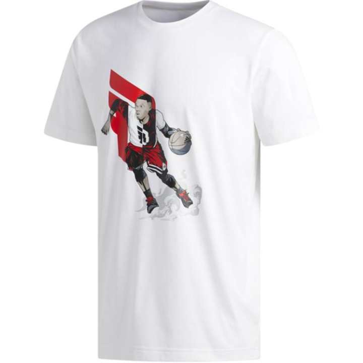 Adidas Adidas T Shirts Men's White Crew Neck Moderate