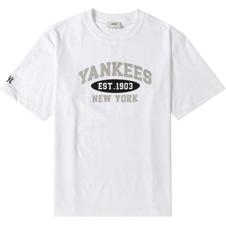 MLB T Shirt Unisex Ecru New York Yankees