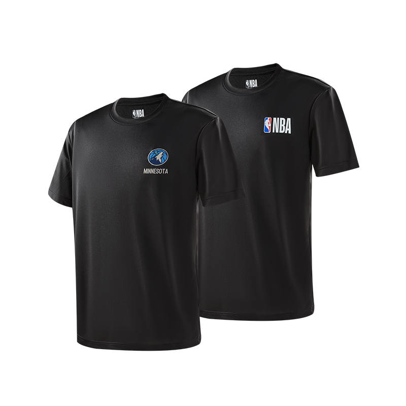 NBA Minnesota Timberwolves League Edition T Shirt Unisex 2 Pack Black