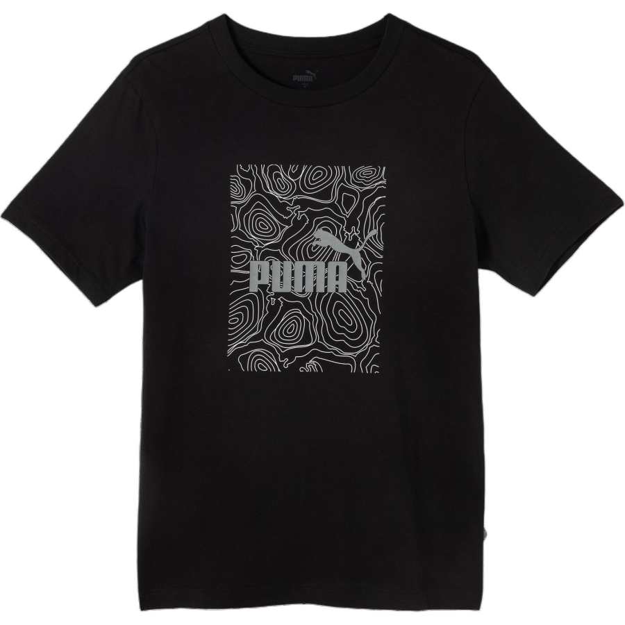 PUMA PUMA GRAPHICS REFLECTIVE T Shirt Men's Black