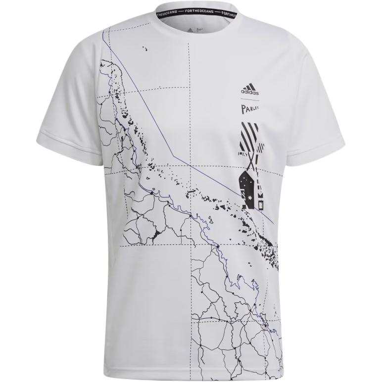 Adidas Adidas T Shirts Men's White Crew Neck Moderate