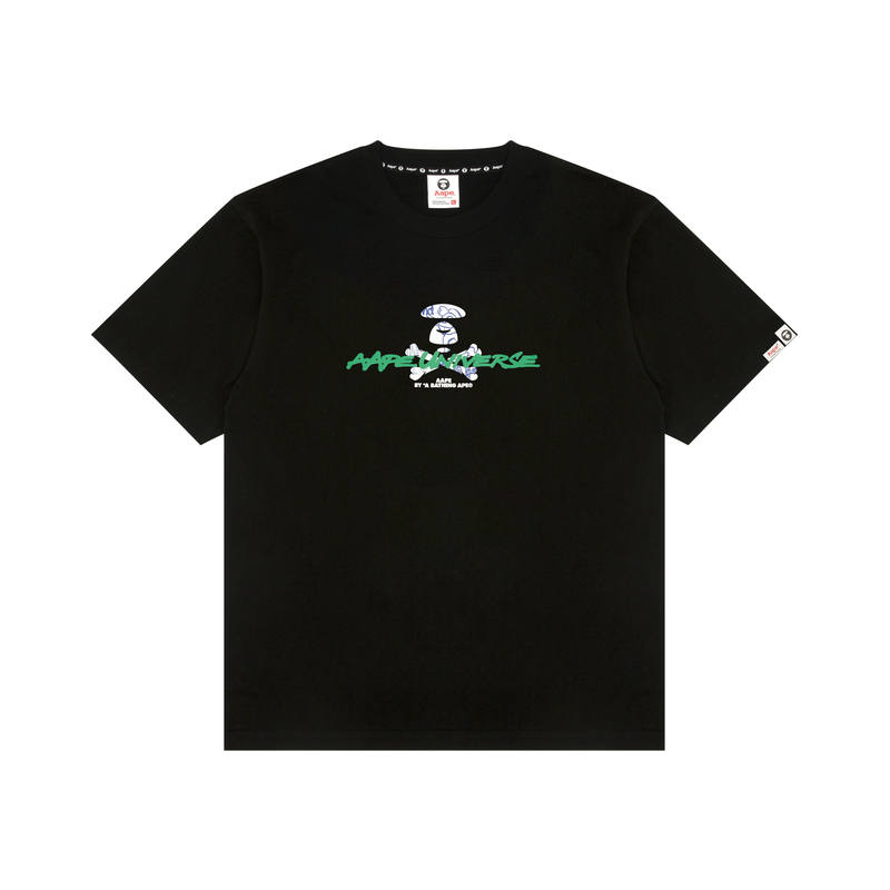 Aape By *A Bathing APE® Logo print Cotton T shirt