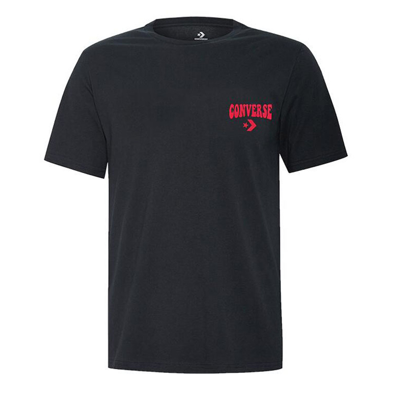 Converse Munchy Star Chevron T Shirt Men's Black