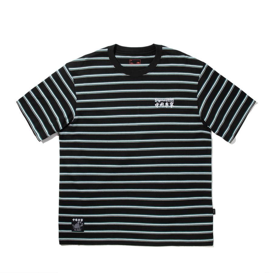 Li-Ning Li Ning T Shirt Men's Black/Champagne White/Ink Green/Chestnut Gray