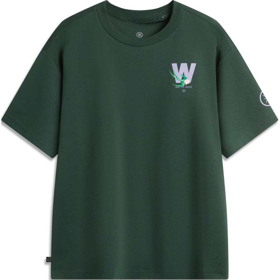 Li-Ning Li Ning x JCCHR, T Shirt Men's Dark Green