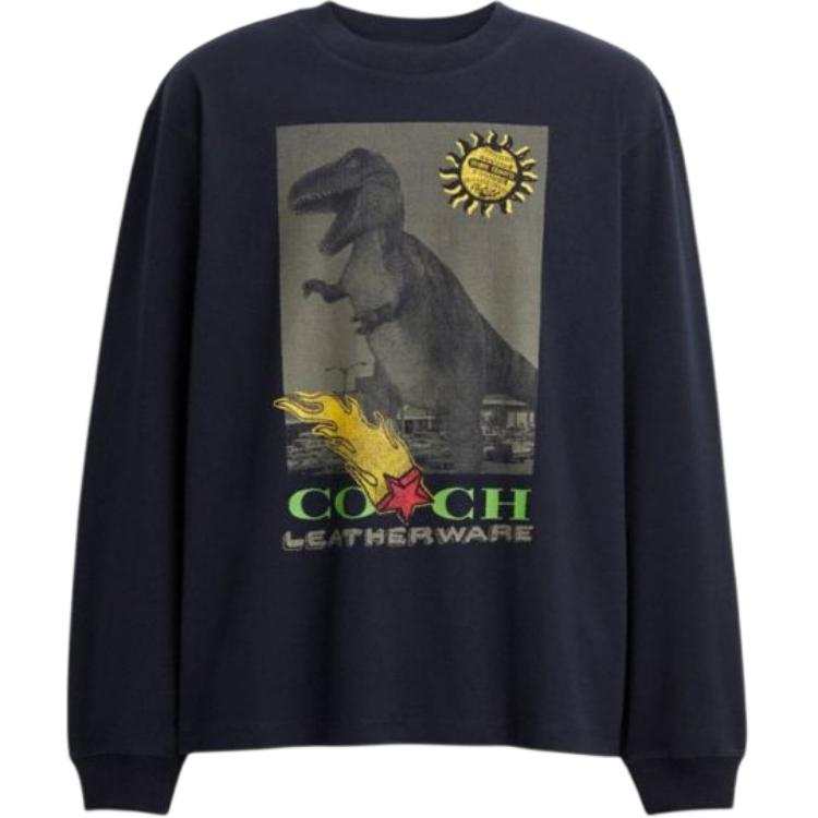 COACH SS25 T Shirt Unisex Marine Blue