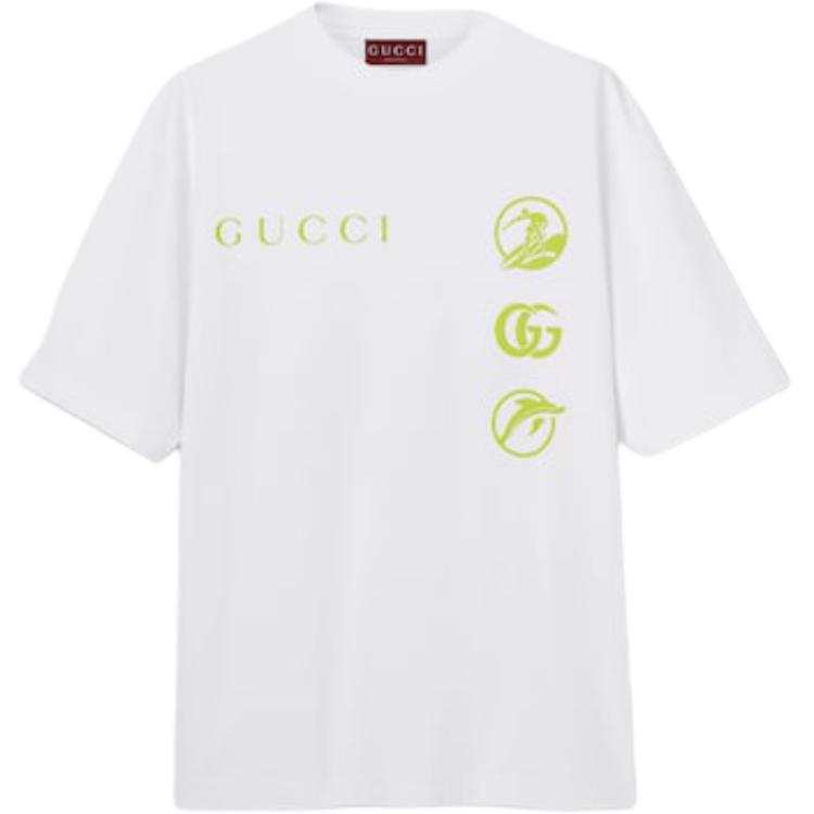 GUCCI Printed Jersey T Shirt