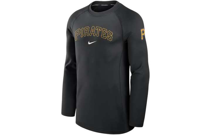 Nike Nike Pittsburgh Pirates Authentic Collection Game Time Men's Nike Dri FIT Mlb Long Sleeve T Shirt