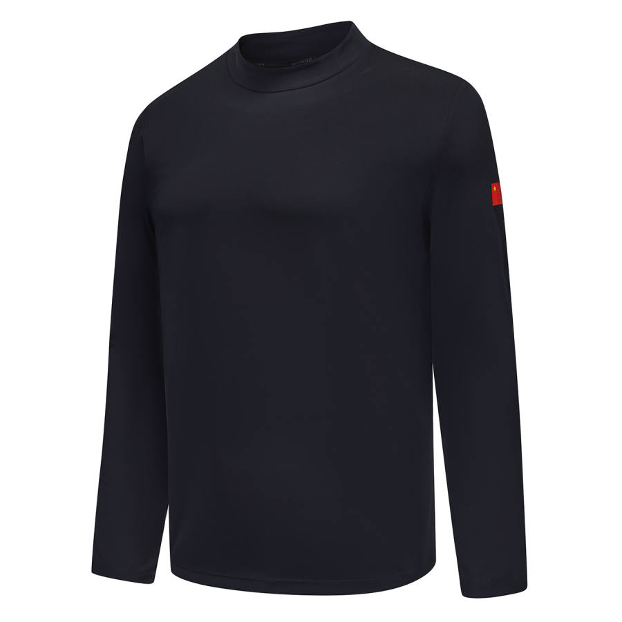 Li-Ning Li Ning T Shirts Unisex Half Turtleneck Moderate Straight Fit