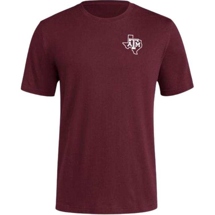 Adidas Adidas Free Shipping With AdiClub Texas A&M Short Sleeve Tee