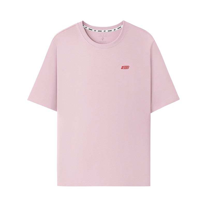 Skechers T Shirt Unisex Chalk Pink