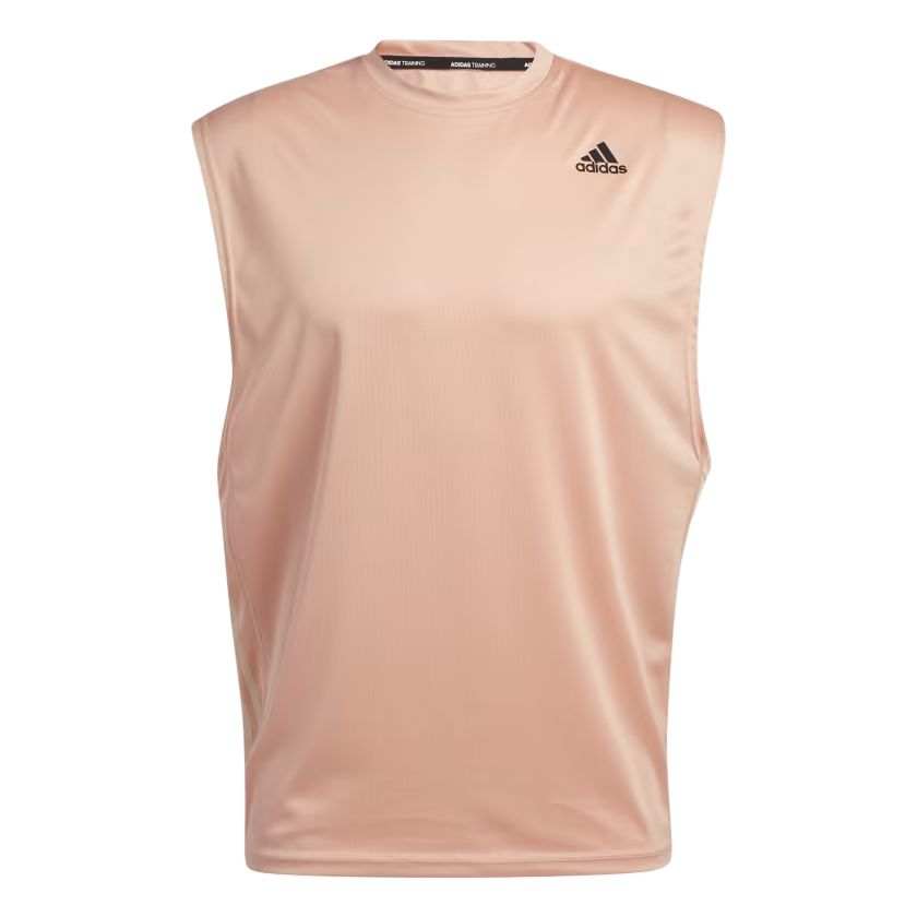 Adidas Adidas T Shirts Men's Pink Crew Neck Moderate Straight Fit